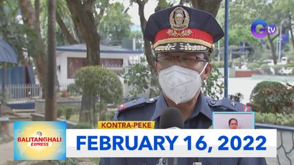 Balitanghali Express: February 16, 2022 [HD]