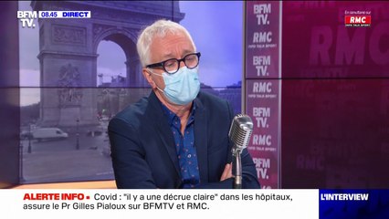 Possible levée du port du masque en intérieur mi-mars: pour Gilles Pialoux, "on aura les informations" sur l'impact des levées successives des mesures