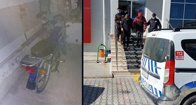 Yediemin deposunu gece soydular, gündüz polise yakalandılar