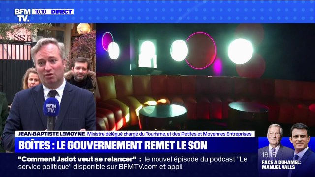 Réouverture des boîtes de nuit: Jean-Baptiste Lemoyne espère que c'est une réouverture définitive