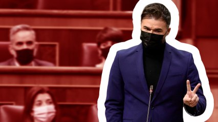 Rufián advierte a Sánchez: "Afronte el conflicto con Cataluña. Solo así evitará hacer las maletas"