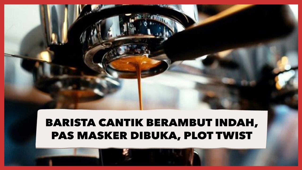 Viral Sosok Barista Cantik Berambut Indah, Pas Masker Dibuka Malah Plot Twist Abis