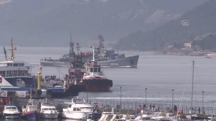 Son dakika haberleri! Rus askeri gemisi Çanakkale Boğazı'ndan geçti