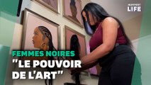 Cette artiste sublime les coiffures des femmes noires dans ses oeuvres