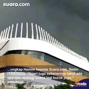 Geger Gumpalan Awan Seperti Gelombang Tsunami Muncul di Pelabuhan Merak, BMKG Beri Penjelasan Ini