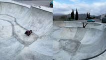 'When your brain tells you that you are LIMITLESS *SCARY Skateboarding Fail*'