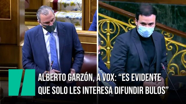 Alberto Garzón, a Vox: Es evidente que solo les interesa difundir bulos