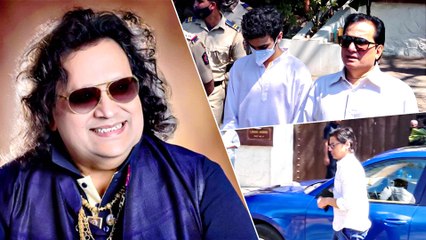 Celebs Arrive At Bappi Lahiri's House For Last Tribute
