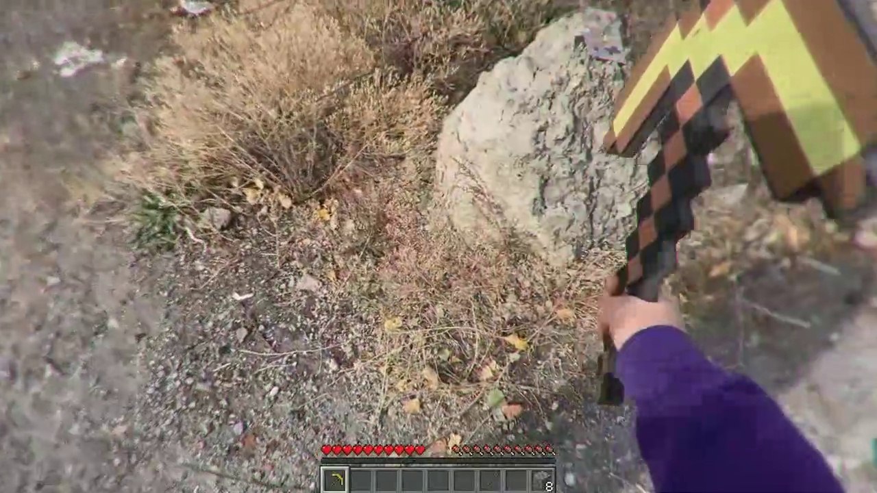 Minecraft in Real Life  Realistic Mode POV