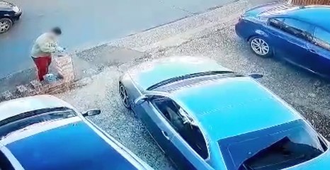 CCTV shows moment tools are stolen from driveway wall in Strood