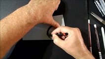 Drawing Bloody 3D Trick Art on Hand - Hole in the Hand