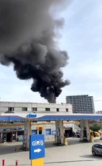 Esenyurt'ta akaryakıt istasyonunda korkutan yangın