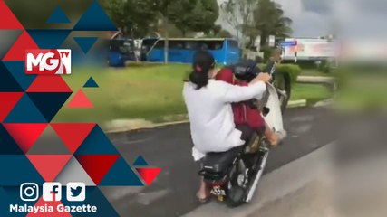 MG VIRAL : Bapa buat "pacak", perjudi nyawa anak