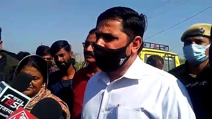 हादसे के विरोध में लगाया जाम