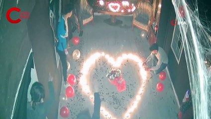 Önce korkuttu, sonra evlenme teklifi etti