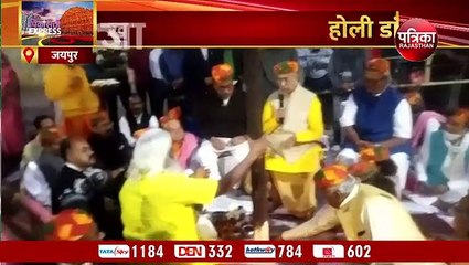 होली का डांडा पूजन, 25 साल बाद बदली जगह