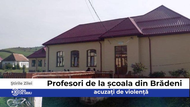 Stirile zilei sunt despre - Profesori de la școala din Brădeni, acuzați de violență, Comercianții din Piața Mică, nemulțumiți de licitațiile pentru tarabe şi Un nou scandal în benzinăria din Sibiu unde a fost înjunghiat un tânăr