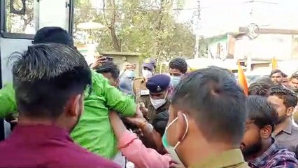 लावण्या के लिए एबीवीपी ने किया प्रदर्शन