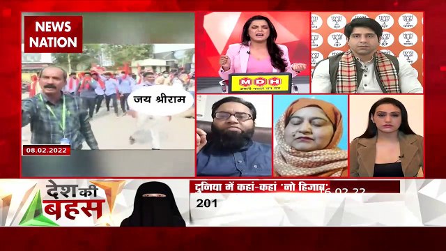 Desh Ki Bahas: If not hijab, they will explode bombs- Shehzad Poonawal