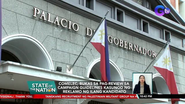 Comelec, bukas sa pag-review sa campaign guidelines kasunod ng reklamo ng ilang kandidato | SONA