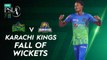 Karachi Kings Fall Of Wickets | Multan Sultans vs Karachi Kings | Match 23 | HBL PSL 7 | ML2G