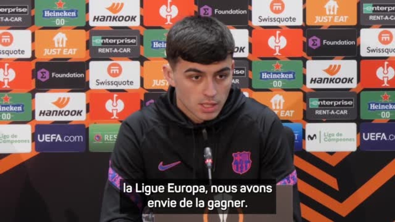 16es - Pedri : “Nous voulons gagner la Ligue Europa”