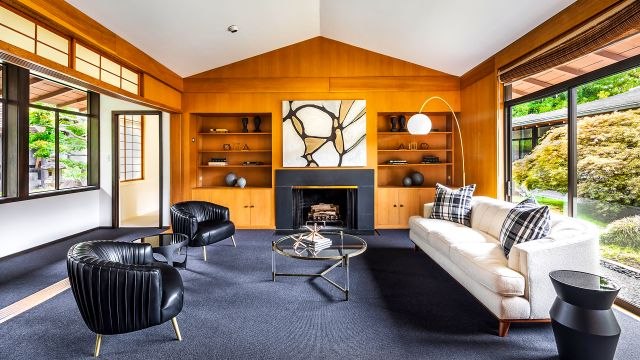 Inside A $29,000,000 Mid-Century Japanese Garden Inspired Home