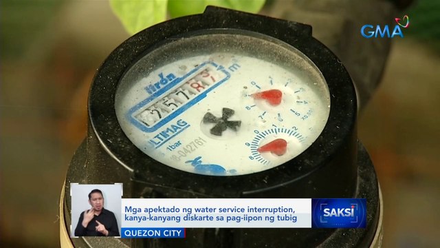 Mga apektado ng water service interruption, kanya-kanyang diskarte sa pag-iipon ng tubig | Saksi