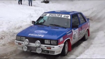 rallye neige et glace  sortie de route - vidéo lulu du jura