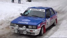 rallye neige et glace  sortie de route - vidéo lulu du jura