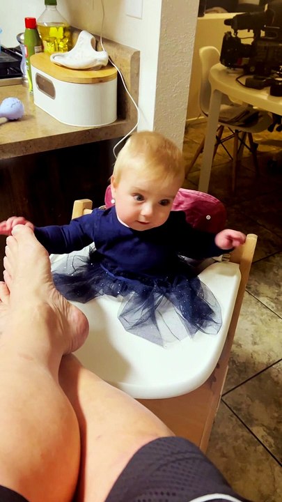 Baby Surprised by Sound of Flatulence