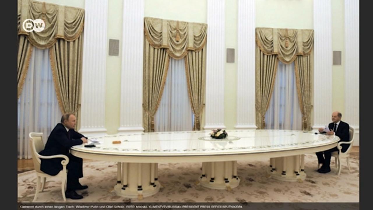 Ударил ли Шольц кулаком по столу в Кремле? Что пишут немецкие СМИ о визите канцлера ФРГ в Москву (16.02.2022)