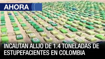 Incautan alijo de 1.4 toneladas de estupefacientes en #Colombia - #16Feb - Ahora