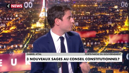Gabriel Attal : «Le Conseil constitutionnel ce n’est pas une Cour suprême»