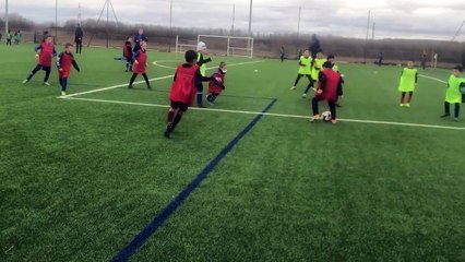 Petite opposition U 8/9 cette après-midi