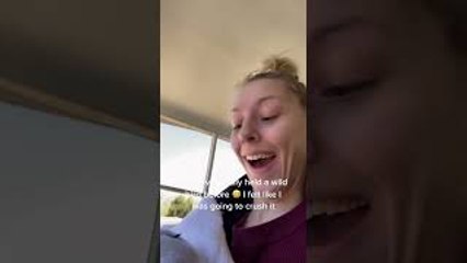 Nervously Rescuing a Trapped Bird