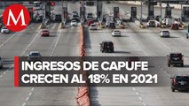 Ingresos de Capufe crecieron 18% en 2021 por cobro de peaje en carreteras