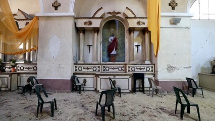 Iglesia de 350 años de antigüedad sufre daños por terremoto en Guatemala