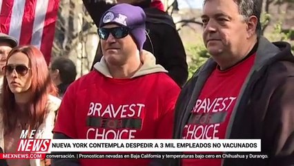 NUEVA YORK CONTEMPLA DESPEDIR A 3 MIL EMPLEADOS NO VACUNADOS