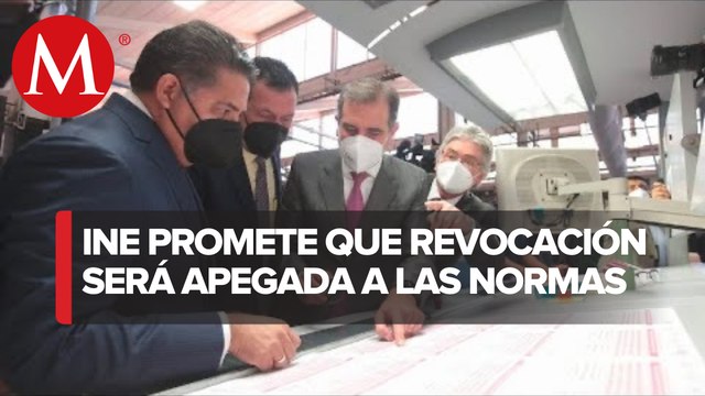 Inicia impresión de boletas para consulta de revocación de mandato
