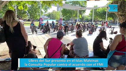 Libres del Sur presentó en el Islas Malvinas la Consulta Popular contra el acuerdo con el FMI
