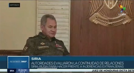 Presidente de Siria recibe a Ministro de Defensa ruso para cooperaciones militares