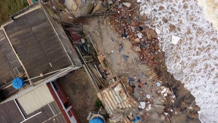 Brazilian resort town being swallowed by the sea