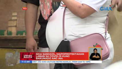 Mga sanggol, mapoprotektahan laban sa COVID-19 kung bakunado ang ina | UB
