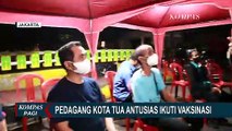 Vaksinasi Booster Hingga Malam Hari di Pusat Kuliner Kota Tua