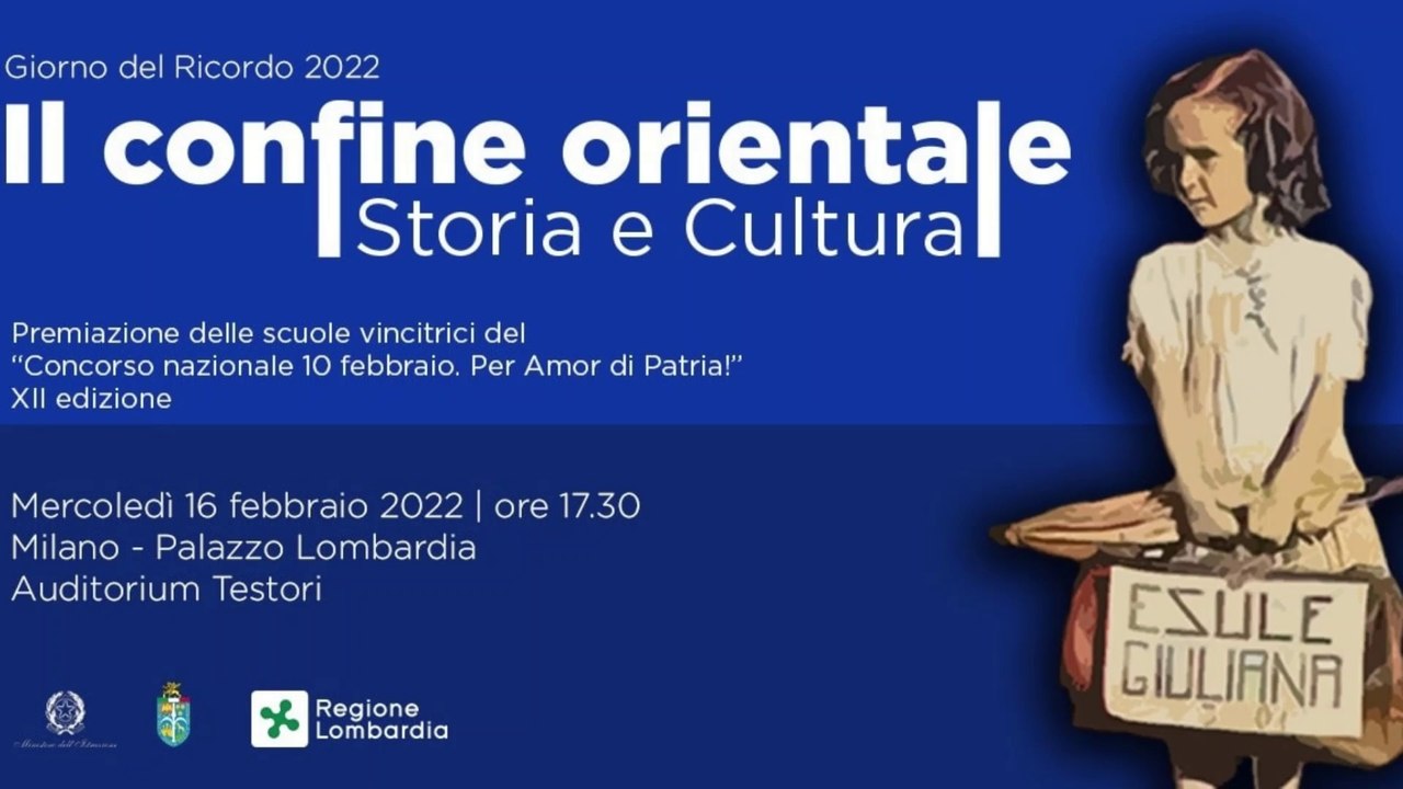 Gli studenti del Liceo Primo Levi di San Donato Milanese premiati in Regione per il “Concorso nazionale 10 febbraio. Per Amor di Patria!”