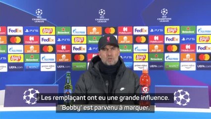 8es - Klopp : "Les remplaçants ont eu une grande influence"
