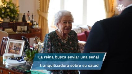 "Como pueden ver, me cuesta moverme", admite la reina Isabel II a sus 95 años