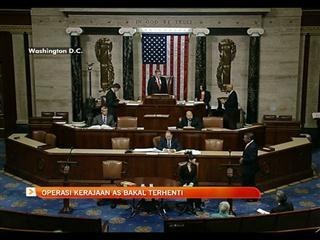 Operasi kerajaan Amerika Syarikat bakal di tutup