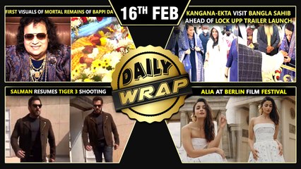 Kangana Seeks Blessings, Celebs Pay Tribute To Bappi Lahiri, Salman Resumes Tiger 3 | Top 10 News